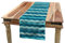 ABAKUHAUS Abstrakt Tischläufer, Ozean-Wellen im Wasser, Esszimmer Küche Rechteckiger Dekorativer Tischläufer, 40 x 300 cm, Teal Türkis