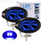 Motorrad-LED-Spot-Arbeitsscheinwerfer, 20 W, zusätzliches Nebelscheinwerfer, 12 V/24 V, mit blauem Halo-Ring, wasserdicht, für Motorrad, LKW, Geländewagen, Geländewagen, Geländefahrzeuge