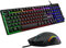 The G-LAB Combo KRYPTON - Clavier Gaming AZERTY USB Anti-Ghosting + Souris Gaming 6 boutons 3200 dpi - Pack Gamer filaire PC PS4 Xbox One Mac Rétro-éclairage RGB (Noir)