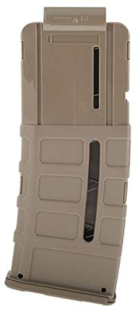 Blasterparts - gebogenes Ersatzmagazin für 12 Darts (SMG 12 Darts-Clip) - Olive - NERF kompatibel
