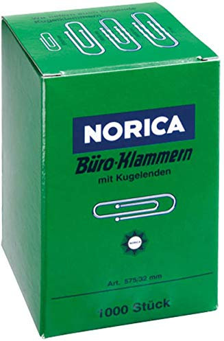 Alco-Albert 2220 Briefklammern mit Kugelenden, verzinkt, 32 mm, 3000 Stück