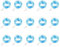 LED String Lights 15 Pack, 2M 20 LED Fairy Lights Battery Operated, Copper Wire Light 3 Colors for Home Garden Wedding Party Christmas Halloween Concerts Bars Clubs Hotels (Blue)