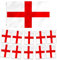 England Flags 5ft x 3ft and England Bunting 10m Six Nations Bunting Euro's Decorations Football Party Decorations - St Georges Flag Bunting Rugby Decorations