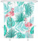 Oduo Duschvorhänge für Badewannen - 3D Flamingo Drucken Duschvorhang Wasserdicht Antischimmel Bad Vorhang Waschbar Badewanne Vorhang mit 12 Duschvorhangringe (Palmblatt,90x180cm)