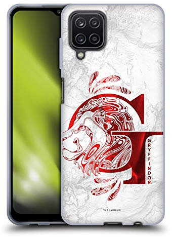 Head Case Designs Offizielle Harry Potter Gryffindor Aguamenti Deathly Hallows IX Soft Gel Handyhülle Hülle kompatibel mit Samsung Galaxy A12 (2020)