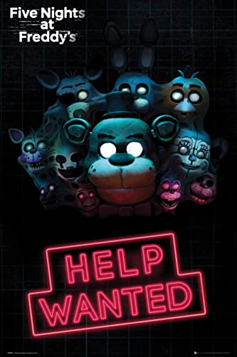 GB eye Five Nights at Freddy's Help Wanted 61 x 91,5 cm / 24,2 x 35,8 Zoll Maxi-Poster – Gerollt geliefert – Kunstposter – Wandposter – Poster & Drucke | Five Night's at Freddy's Merchandising