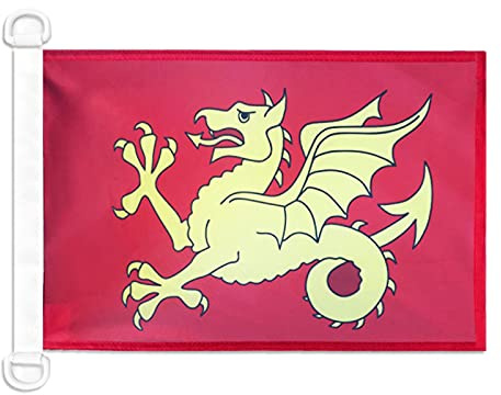 AZ FLAG Wessex county Boat Flag 45x30 cm Mesh Polyester Plastic Rings | Outdoor and marine use 12x18 in boat flag weather resistant with double stitched seams and reinforced edges