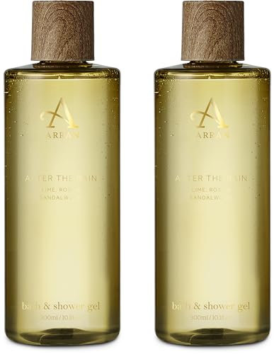 ARRAN Sense of Scotland After the Rain Body Wash (300ml, Pack of 2) Luxury Scottish Shower Gel with Sandalwood, Rose & Lime - Premium Gift for Women & Men