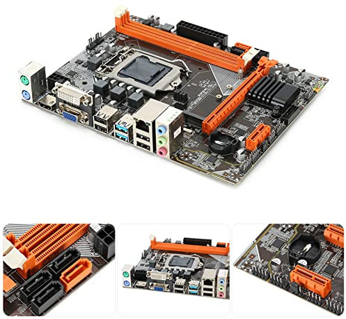 Jectse Desktop Motherboard, B75 M.2 Motherboard,Gigabit Ethernet 6 Channel Sound Card,High Speed,Stable Transmission,Support Front And Rear Dual USB 3.0 Ports,Support SATA3.0 Hard Disk