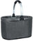 ABIUBIU Einkaufskorb Picknickkorb Faltbarer Korb mit Aluminiumgriff Einkaufstasche Tragekorb mit integriertem elastischem Draht Faltbare Reise-/Picknick-/Einkaufshilfen (Gray1)