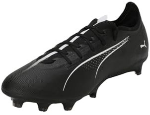 PUMA Ultra 5 Match FG/AG, Soccer Shoe Unisex Adulto, Black White, 42.5 EU