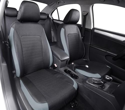 Customagic Sitzbezüge, komplett, Schwarz/Grau, Limousine, Polyester