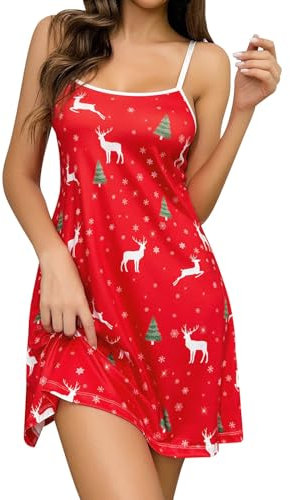 Frauen Festival Weihnachten Red Frauen Herbst und Winter Weihnachten Farbe Sexy Sling Dress Morgenmantel Damen Sexy Vest Robes Top and Shorts Strapse Set Schwarz Satin Schlafanzug Set Hausanzug