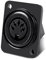 MEIRIYFA MIDI DIN 5 pin, presa per pannello di montaggio, 2 fori, tipo D, connettore DIN jack per apparecchiature audio, home theater (5 poliger)