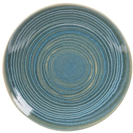 Table Passion - Assiette plate moon lagon 27 cm (lot de 6)