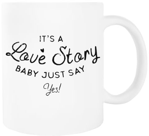 Love Story Blanca Taza De Cerámica Para Beber
