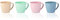 GWOZI Juego de 4 tazas de café de paja de trigo, tazas de café irrompibles, tazas ligeras para café, té, sopa, agua, enjuague bucal, tazas de plástico reutilizables con asas para cocina y baño