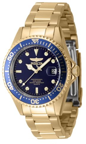 Invicta Pro Diver 8937OB Herren-Armbanduhr – wasserdicht – Analog – Quarzuhrwerk – Edelstahl mit blauem Zifferblatt – 38 mm