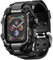 ULTIMAL Cinturino sportivo compatibile con Apple Watch da 45 mm, custodia protettiva militare, robusto cinturino in TPU per iWatch serie 9, 8, 7 (nero, 45 mm)