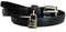 Armani Exchange Schmaler Gürtel mit Vorhängeschloss Schwarz 00020, 90, Schwarz 00020