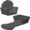 COSYLAND 2 in 1 Kindersessel ab 18 Monaten - Spielsofa für Kinder - Kindersofa Ausklappbar - Mini Couch - Kuschelecke Kinderzimmer (Dunkelgrau)