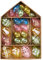 Victor's Workshop 26x Ostereier zum Aufhängen, farbige künstliche Ostereier mit schönen Mustern und Multi-Style für Osterdeko Osterstrauß Osterkörbchen Frühlingsdeko - transparente Ostereier