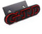 GEOLXD 3D Metall Auto Front Grill Emblem Abzeichen Hinten Stamm Aufkleber Zubehör(Grille Black Red)