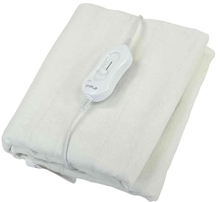 Oypla Machine Washable Single Electric Blanket Heated Underblanket with 3 Heat Settings and Controller