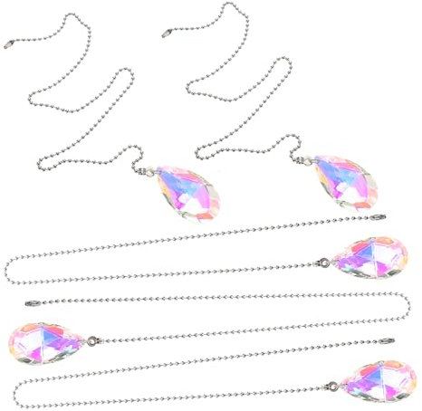 OSALADI 5piezas Cadena De Extracción De Para Ventilador De Decoración Elegante Para Iluminación y Ventiladores De Techo Accesorio Artístico