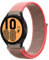Generisch Nylonband kompatibel mit Galaxy Watch 6/4/Classic/3/5/Pro/Active 2 20 mm/22 mm Sport atmungsaktives Armband Galaxy Watch 6 7 FE(53 Neon Pink,22 mm)