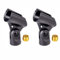 2 Pack Adjustable Microphone Holder, Microphone Clip, Mic Clip Holder for Wired Wireless Mic with 5/8 to 3/8 Mic Female Screw Adapter