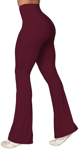 Sunzel Flare Leggings, Crossover Yogahose mit Bauchkontrolle, hohe Taille und weites Bein