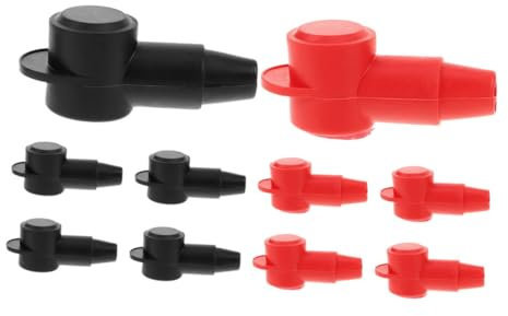 Holibanna 10pcs Battery Protective Cover Insulated Boot Cover for Terminal Rubber Flexible Battery Terminal Protector Car Sleeves