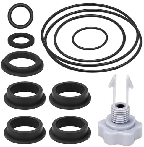 Afenau Sandfilter Ersatzteile für Intex Sandfilterpumpen, 12 Pcs Dichtungen Sandfilterpumpen Ersatzteile 25013, Dichtung für Sandfilteranlage Inkl 1 Luftablassventil 11 O-Ring für Verschiedene Teile