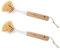 NIYANGLE 2 Piezas Cepillo de Plástico para Cocina para Limpiar Ollas y Platos Mango Ergonómico y Resistente para Suciedad Difícil Cocina Uso Doméstico y Profesional