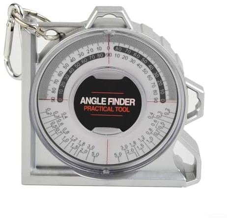 Goniometro magnetico con lente acrilica e bordo scanalato a V per una misurazione facile e precisa degli angoli sulle superfici dei tubi