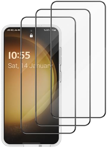 Meliya Verre Trempé Compatible pour Samsung Galaxy S23 5G 6.1, [Anti-Rayures] Film de Protection de Verre Trempé, HD Transparent, 3 Pièces (Samsung S23)