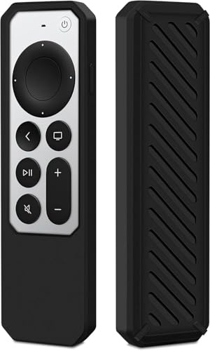 Silicone Remote Case for Apple TV 4K, Controller Cover for Siri 4K / HD | Rubber Remote Control Protective Case for 2nd Generation (2021) / 3rd Generation (2022), Slim, Shockproof, Anti-Slip
