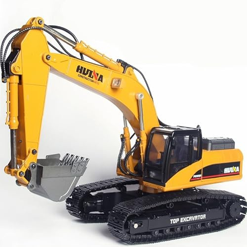 RC Huina 1580 V4 Pelle d’excavatrice en métal plein 1:14 23 canaux avec son Huina 1580