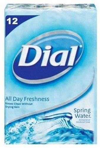 Zifferblatt® Spring Wasser® Antibakterielle Deodorant Seife 12 Bars