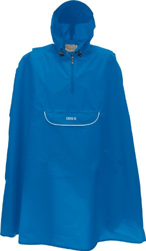 PRO-X elements Xplus Kinder Fahrrad Regencape PASINO I Kinder Regenponcho auch für Rucksäcke I Regenjacke mit Reflektoren, Kapuze & Gürtelpacktasche