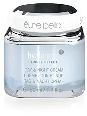 être belle hyaluronic³ Day & Night Cream 50 ml – 24h Gesichtspflege mit Hyaluronsäure, Jojobaöl & Squalan – Feuchtigkeitsspendende Tages- und Nachtcreme für jeden Hauttyp