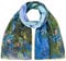 VON LILIENFELD Schal Damen 100% Seide Claude Monet Seerosen Kunst Motiv Halstuch Seidenschal Seidentuch 172 x 42 cm