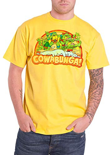Teenage Mutant Ninja Turtles Herren ZOR-HYB-MT-NIC-1-TMNT009-H46-13-S T-Shirt, Gelb, S