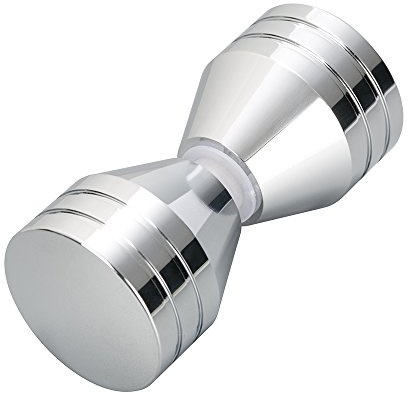 Poignée de porte de douche à double bouton - Poignée de porte de douche - Poignée de porte (alliage d'aluminium)