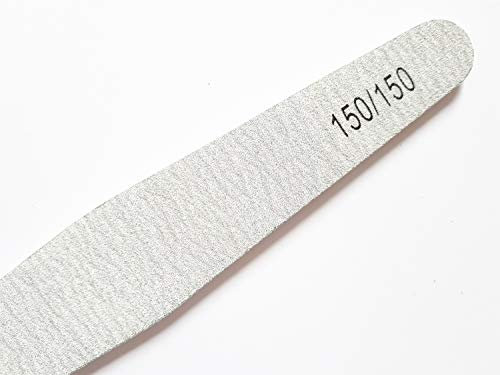 8X Nail Files Zebra Shape Diamond Chose GRIT Double Sided Emery Board (GRIT 150/150)