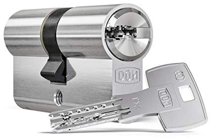 DOM ix Twido Doppelzylinder 35/35 | Schließzylinder Zylinder | Bohrschutz | Anti-Bumping | Picking-Schutz | Kopierschutz | Not-und Gefahrenfunktion | Patentschutz | Sicherungskarte & 5 Schlüssel