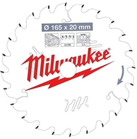 Milwaukee 4932471294 W Disc 165 x 20 x 2.2 x 24 Atb