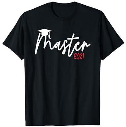 Master Hut 2021 Abschluss Geschenk Mastertitel Student T-Shirt