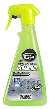 GS27 - Cire Express Céramique - Cire Voiture - Traitement Hydrophobe pour Carosserie - Spray 500 ml
